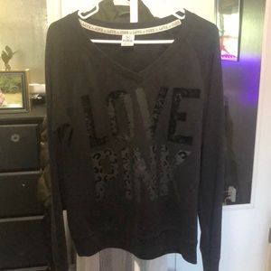 PINK Victoria’s Secret sweatshirt leopard cheetah